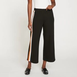 NEW Universal Standard Stephanie Wide Leg Black Side Stripe Pants Size Small